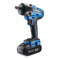 Mastercraft 20V Max Lithium-Ion Brushless Cordless Impact Wrench with PWR POD 2.0 Ah Battery & Charger, 1/2-in Front_Three_Fourths_Angled_Left