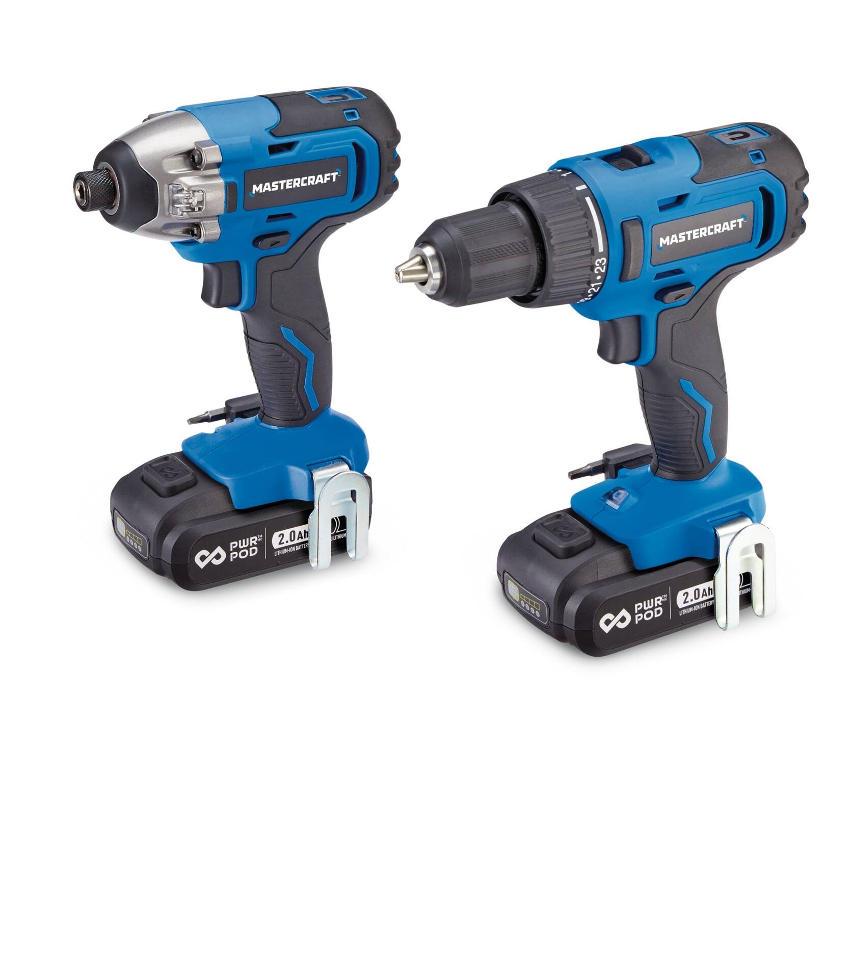 Mastercraft 20V Max Lithium Ion Cordless Drill Impact Driver