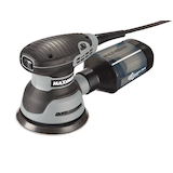 MAXIMUM 3A Corded Variable Speed Random Orbital Sander with Cyclonic-Tech Dust Collection, 5-in Front_Three_Fourths_Angled_Left