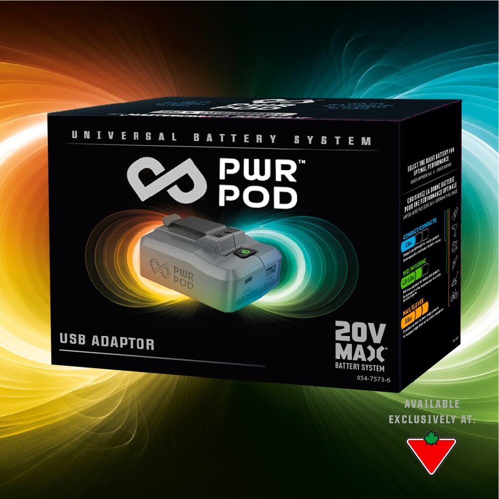 PWR POD 20V USB Adapter Canadian Tire