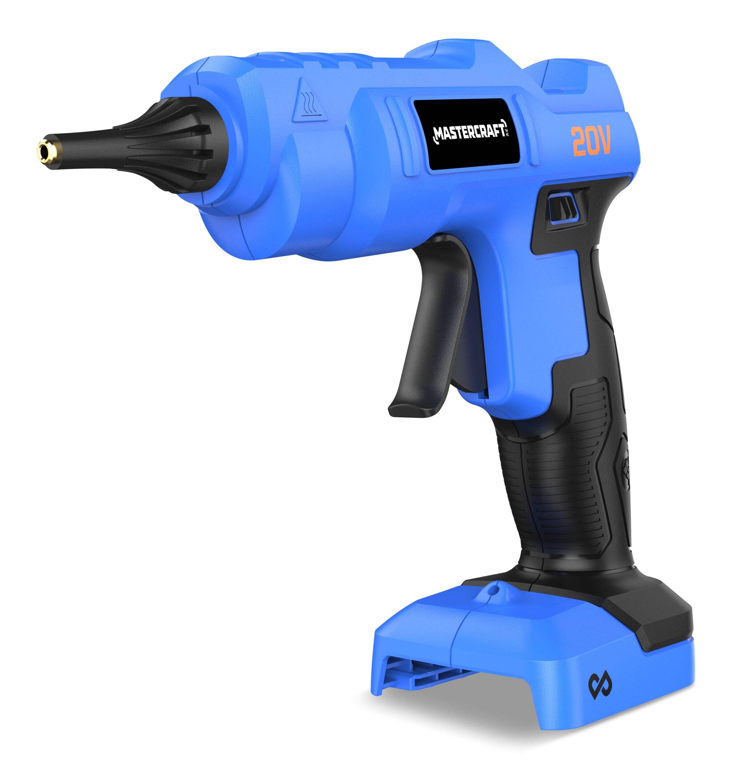 Mastercraft Cordless Glue Gun, 20 V Front_Three_Fourths_Angled_Left