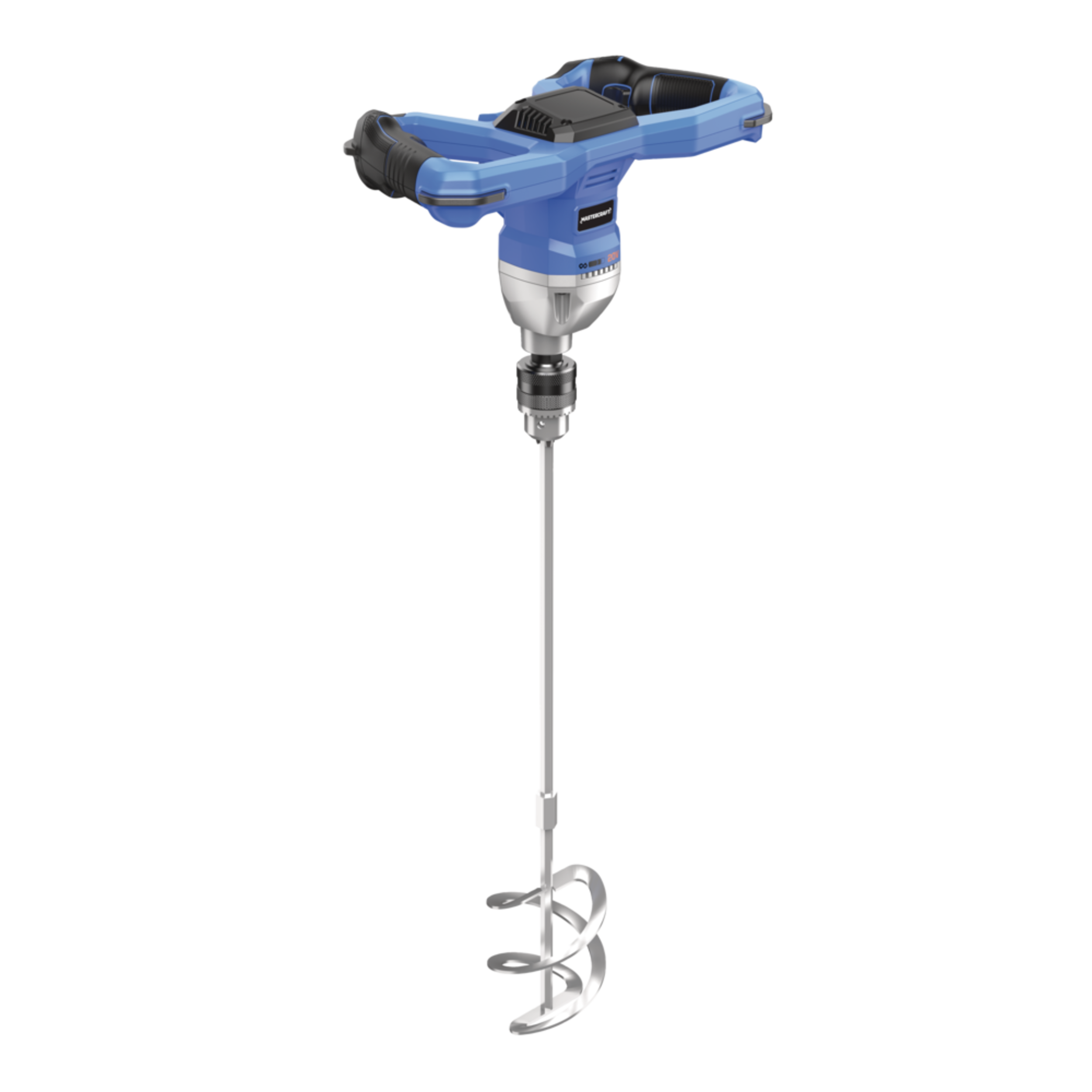 Mastercraft Brushless Mud Mixer, 20V, 200-650 RPM, Tool Only Front_Three_Fourths_Angled_Right