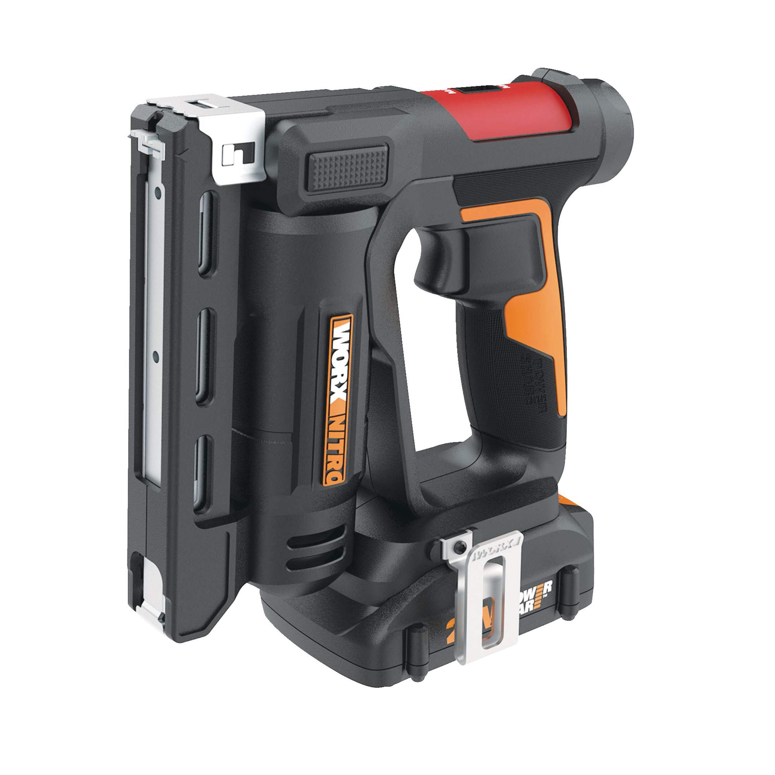 WORX NITRO 20V 3/8-in Crown Stapler Front_Three_Fourths_Angled_Left