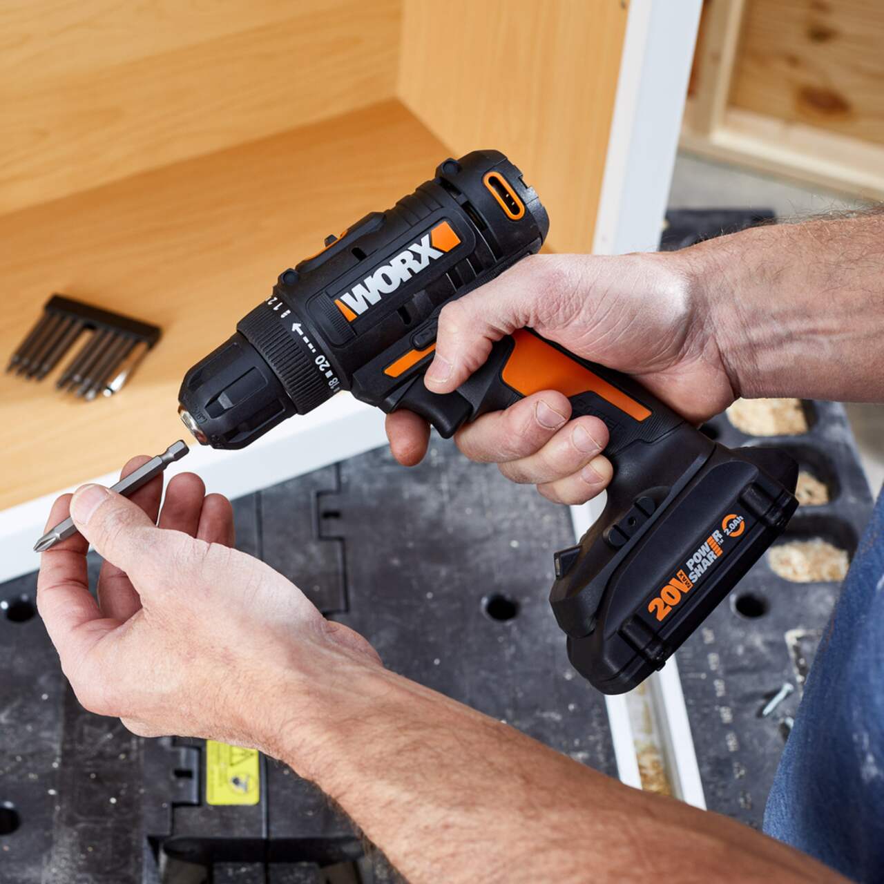 Worx store hand drill