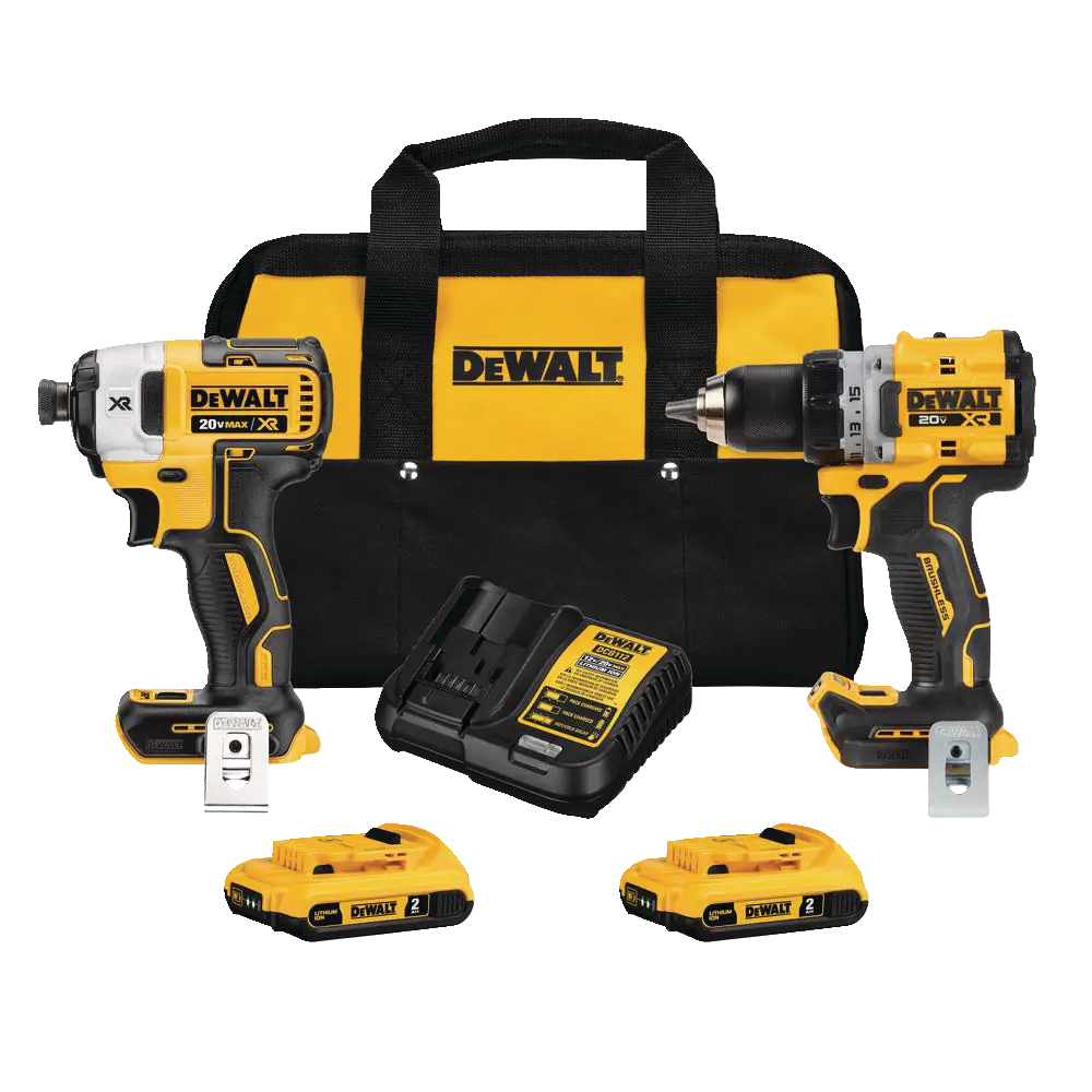 DEWALT DCK248D2 20V MAX XR Brushless Drill/Driver & Impact Driver Combo ...