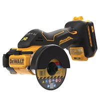 DEWALT DCS438B 20V MAX* XR® Brushless Cordless 3-in Cut-Off Tool (Tool Only) Front_Three_Fourths_Angled_Left