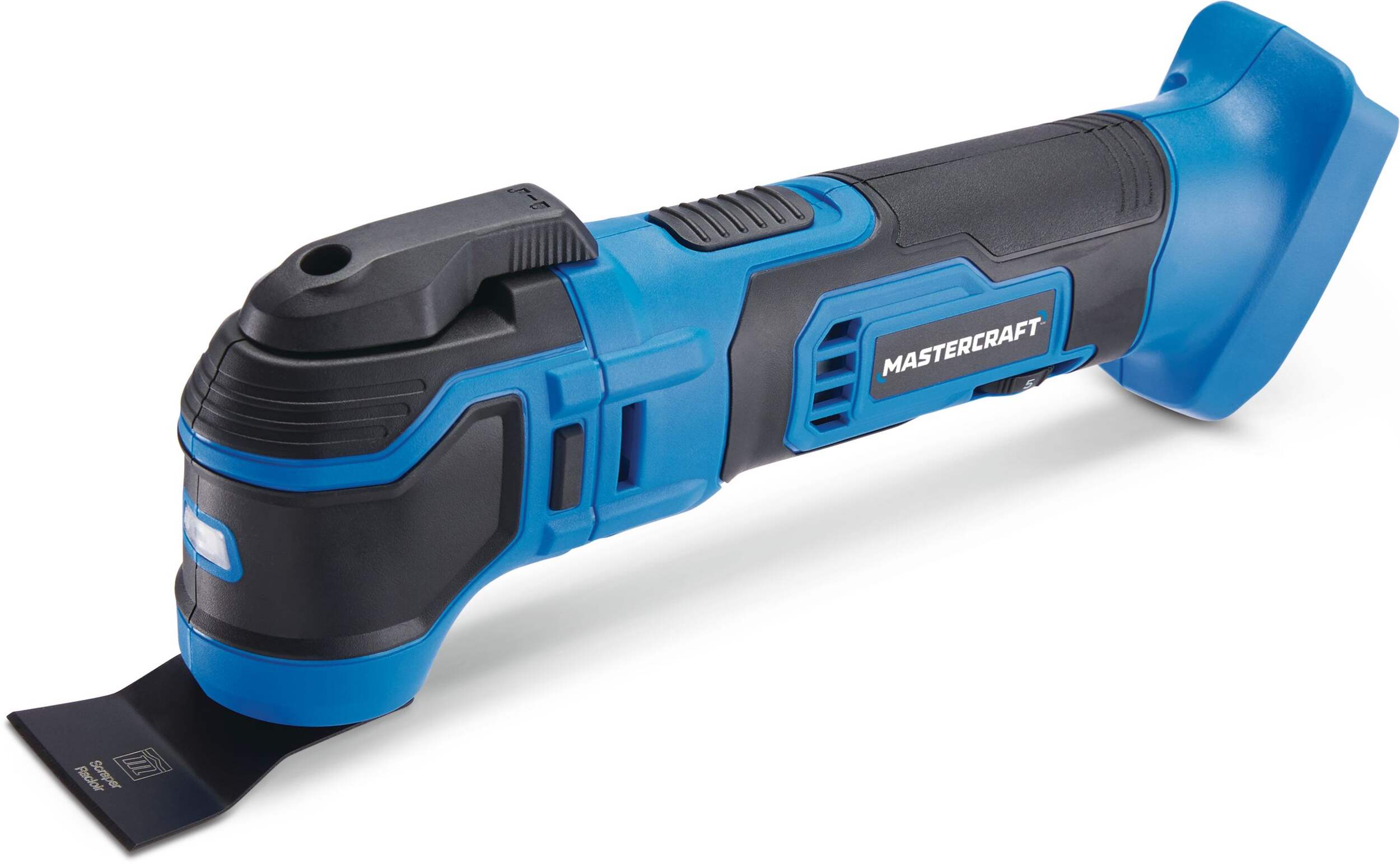 Mastercraft 20V Max Cordless Variable Speed Oscillating Multi-Tool with LED Light, Tool Only, PWR POD Compatible Front_Three_Fourths_Angled_Left