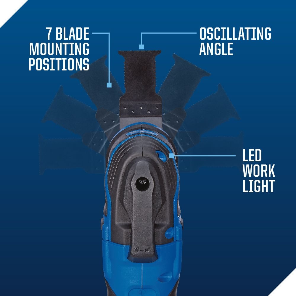 Mastercraft 20V Max Cordless Variable Speed Oscillating MultiTool with