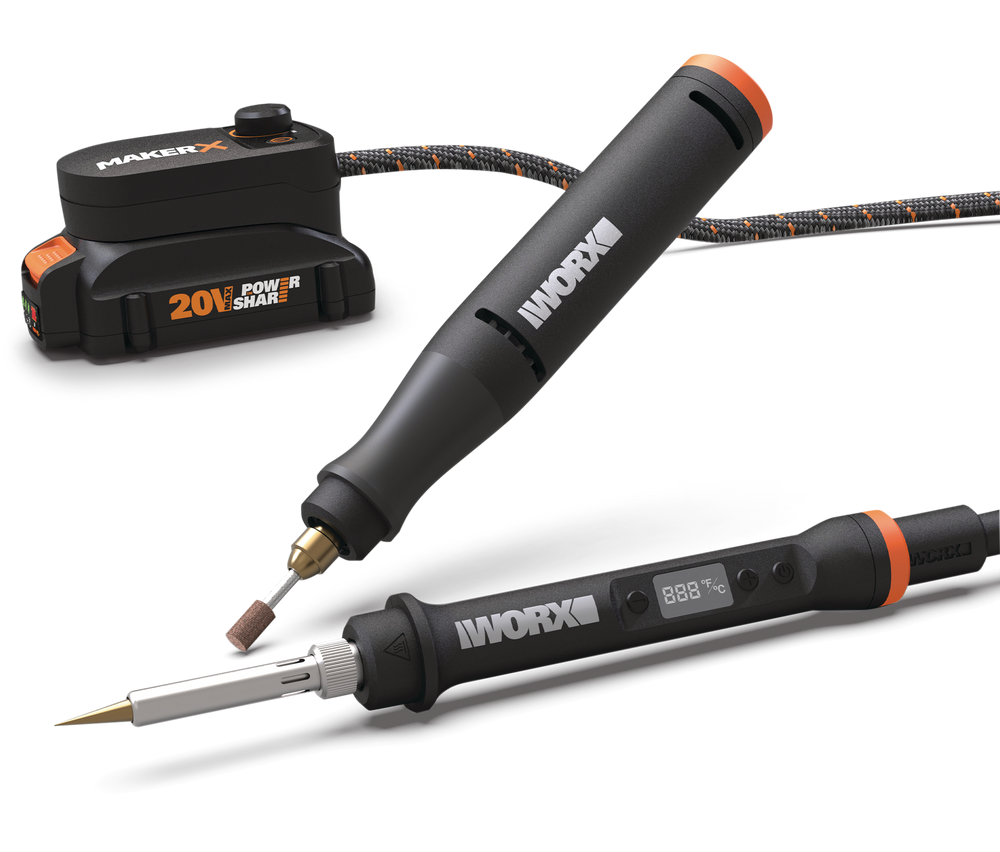 Worx Wx988l Makerx 20v Variable Speed Rotary Tool And Wood Metal Crafter