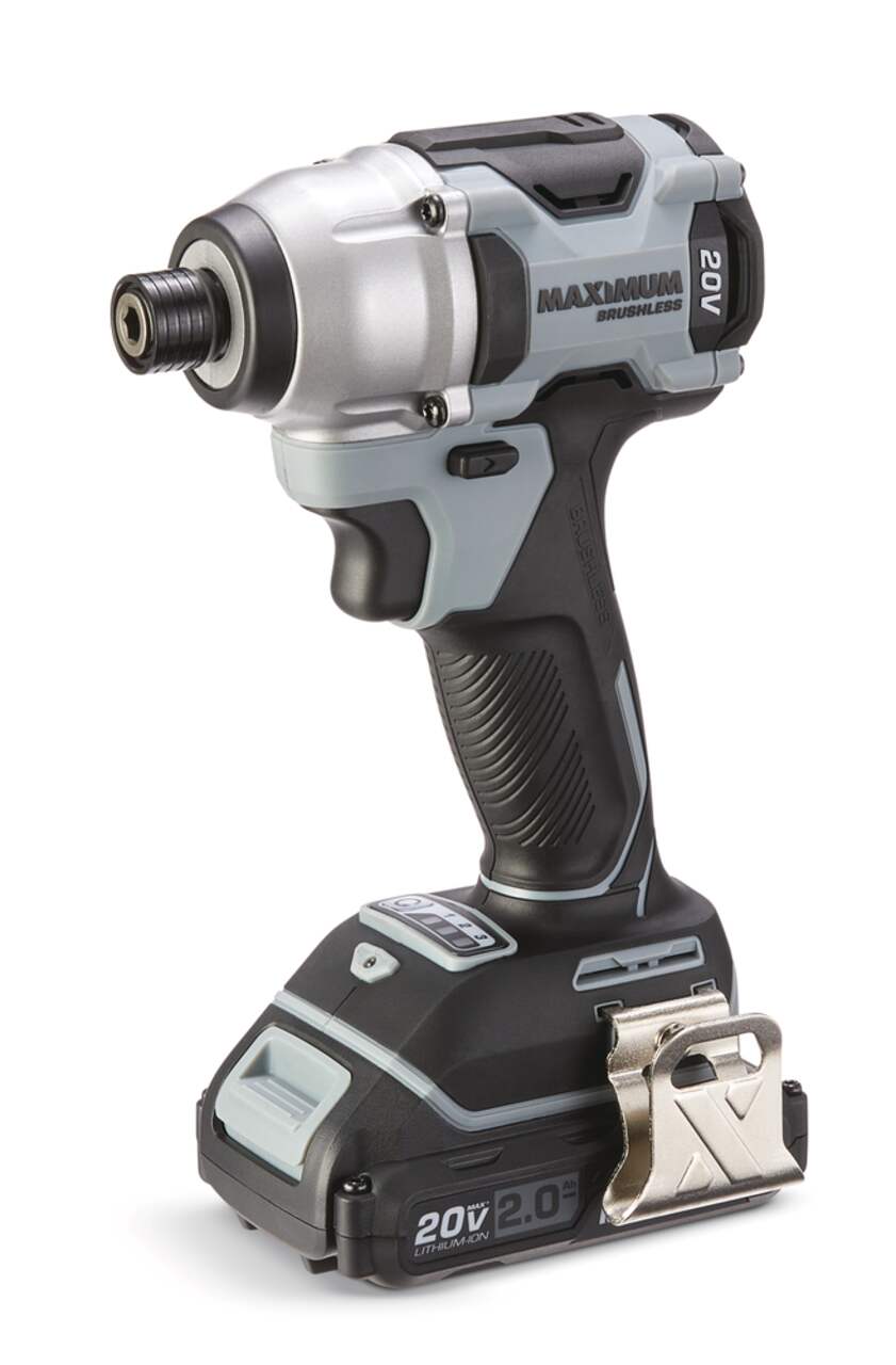 MAXIMUM 20V Brushless Impact Driver Kit 1 4 in Canadian Tire