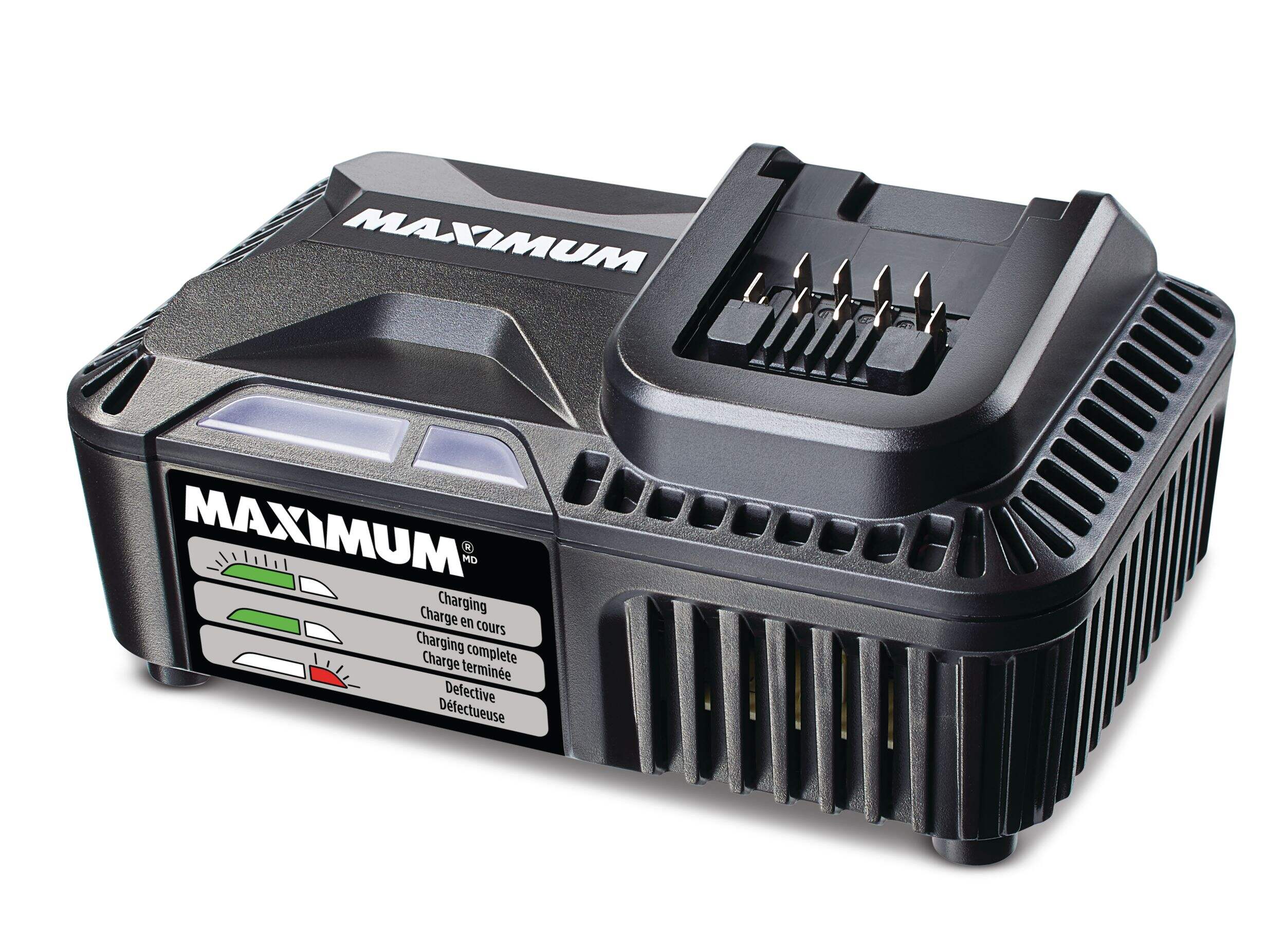 Chargeur rapide MAXIMUM 20V et 40 V Front_Three_Fourths_Angled_Left