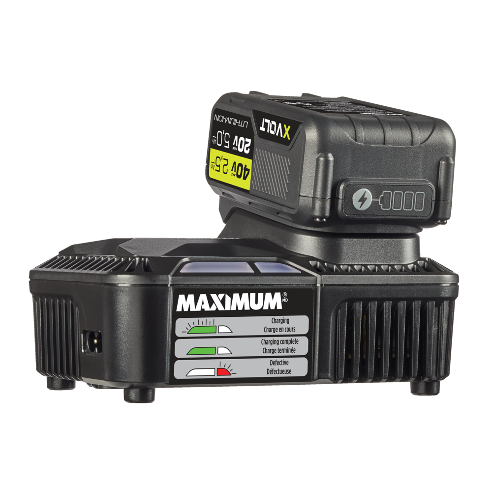 MAXIMUM 40V MAX Battery  Fast Charger Kit Canadian Tire