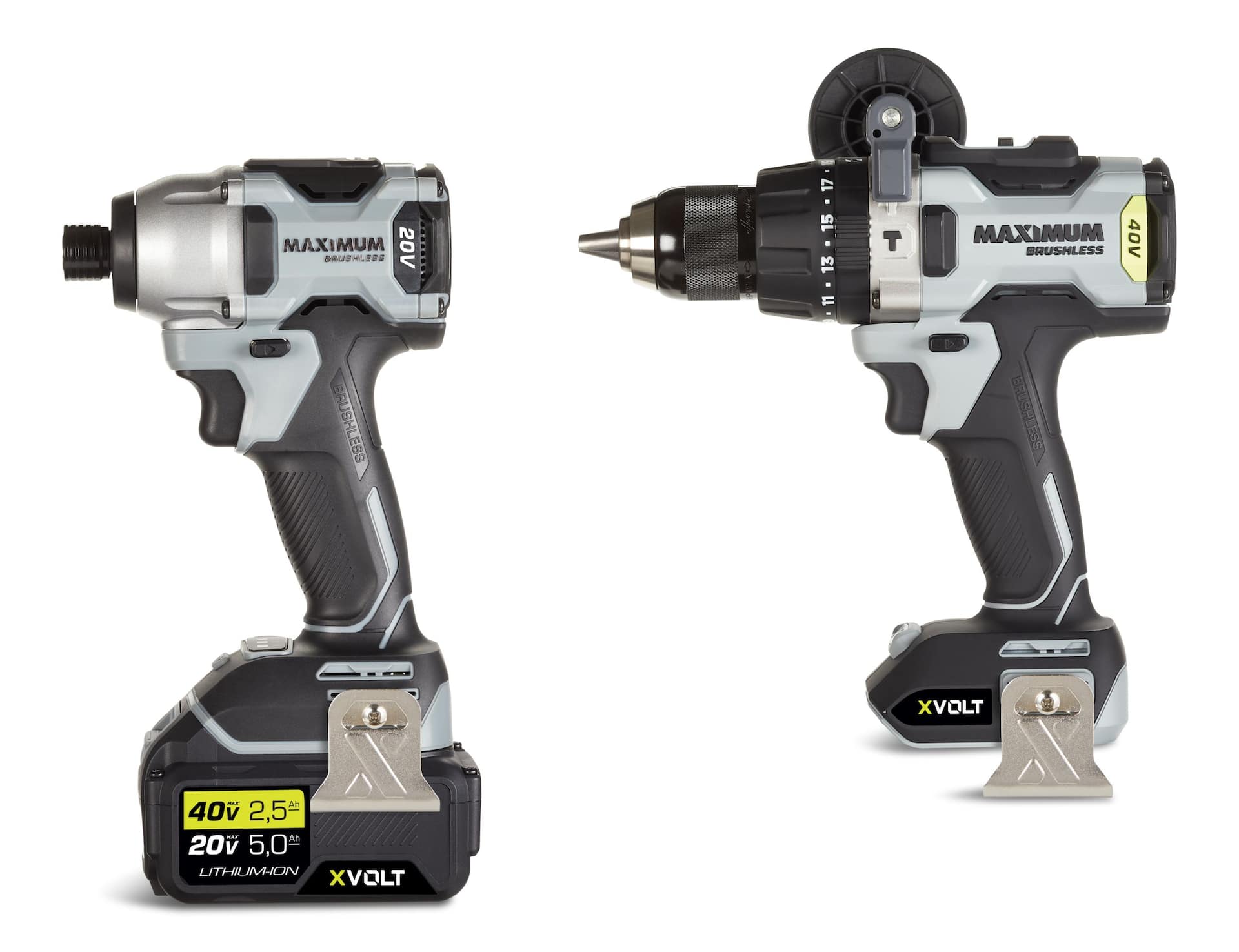 MAXIMUM 40V Hammer Drill Driver 20V Impact Driver Combo Kit with 40V Battery