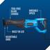 Mastercraft 8.5A Variable Speed T-Shank Reciprocating Saw with LED Light & Blade Side_Left