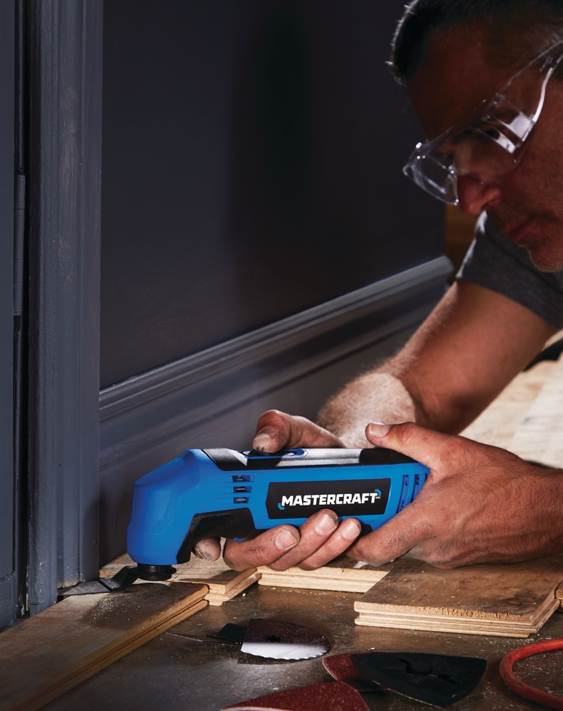 Mastercraft 2.2A MultiCrafter Oscillating MultiTool Kit with Blades