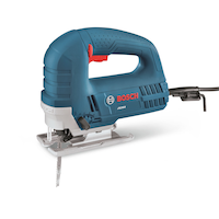 Bosch JS260 6A Top-Handle Variable Speed T-Shank Jigsaw with 3 Attachments & Carry Bag Front_Angled_Left