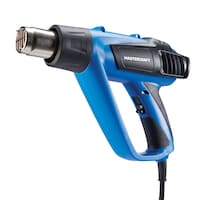 Pistolet thermique à température variable 15 A Mastercraft, avec grattoir, lames, buses et étui, paq. 8