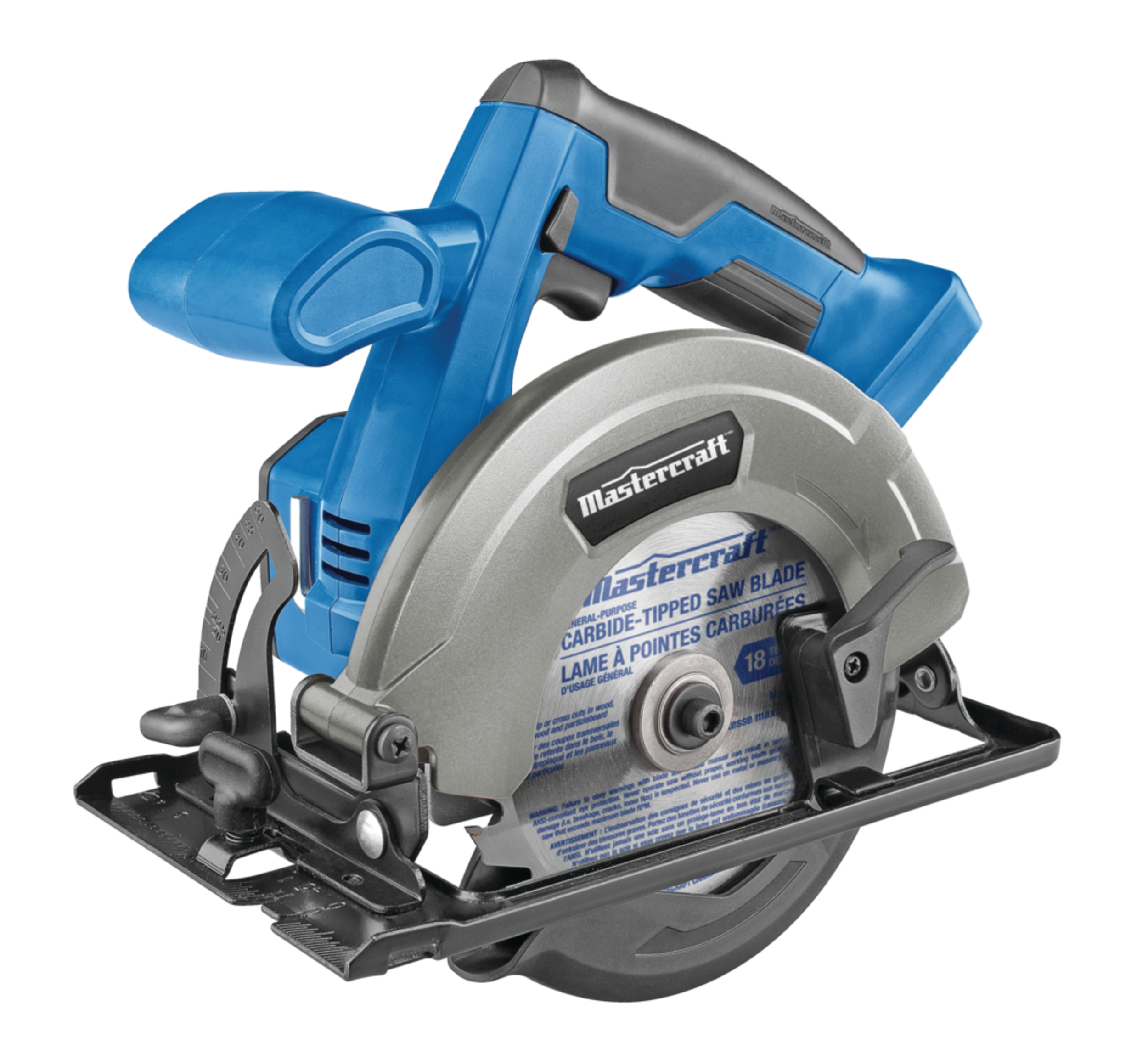 Scie circulaire s. fil Mastercraft Li-Ion 20 V Max, 5 1/2 po Front_Angled_Left