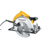 DEWALT DWE575 15A Lightweight Circular Saw with Carbide-Tipped Blade & Wrench, 7-1/4-in Front_Angled_Right