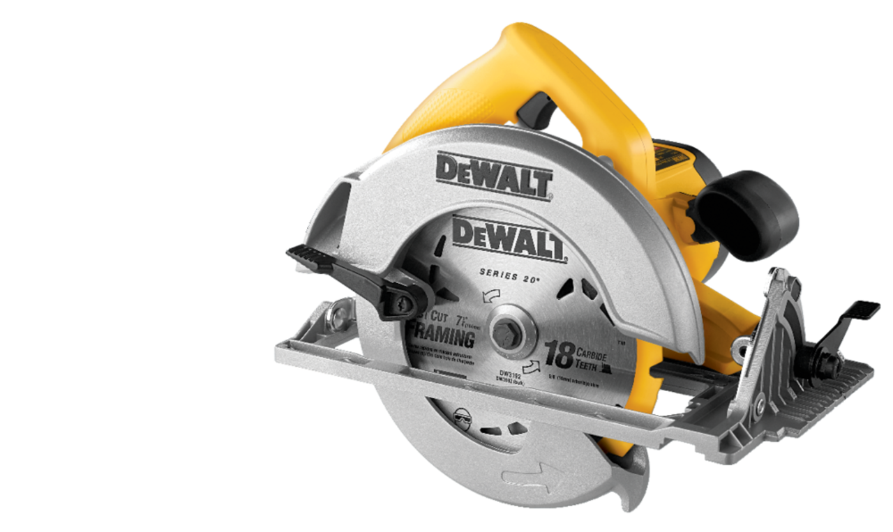 DEWALT DWE575 15A Lightweight Circular Saw with Carbide-Tipped Blade &  Wrench, 7-1/4-in