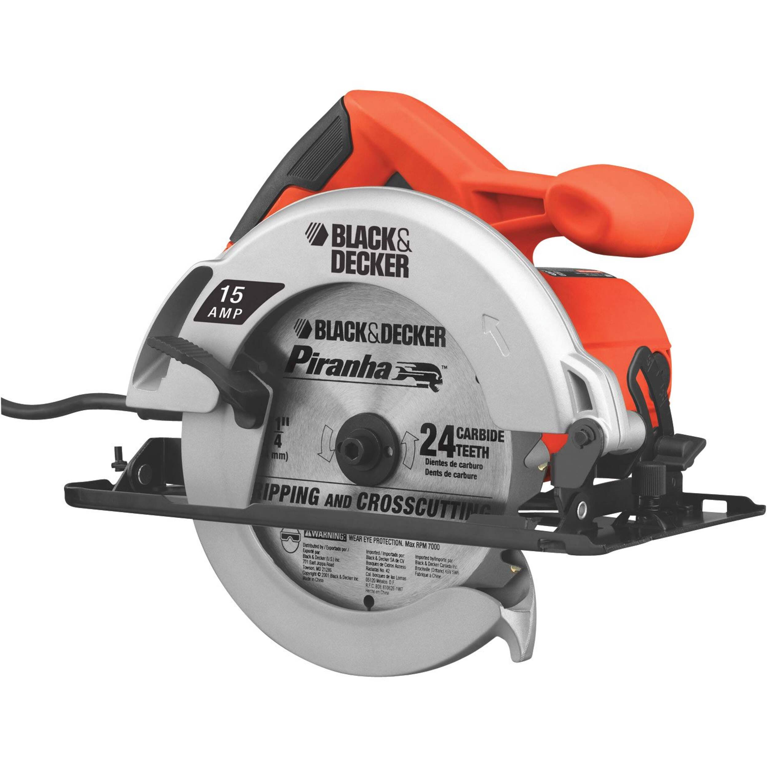Black & Decker 15A Circular Saw, 7-1/4-in Front_Angled_Right