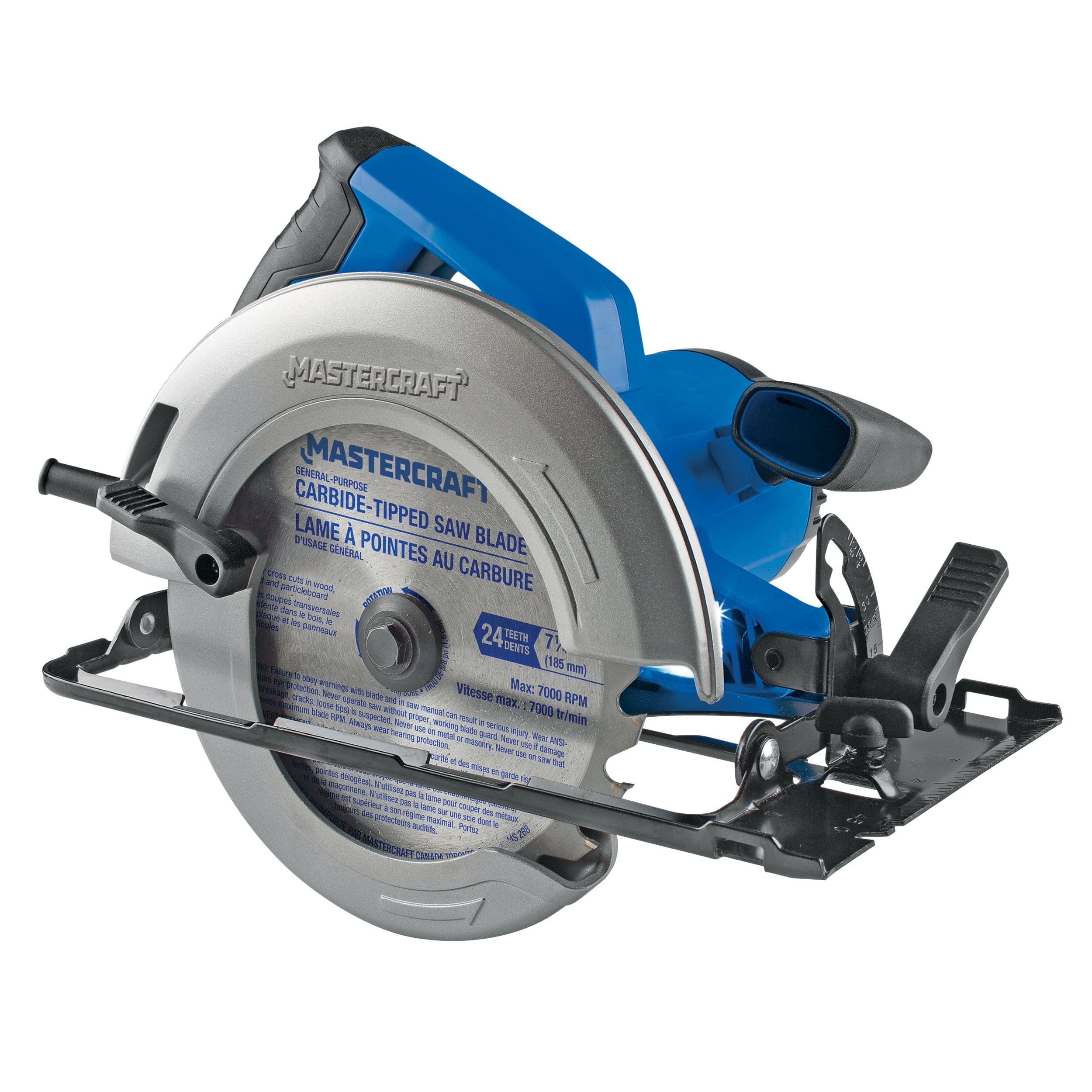 Mastercraft 14A Circular Saw with LED Work Light Carbide Tipped