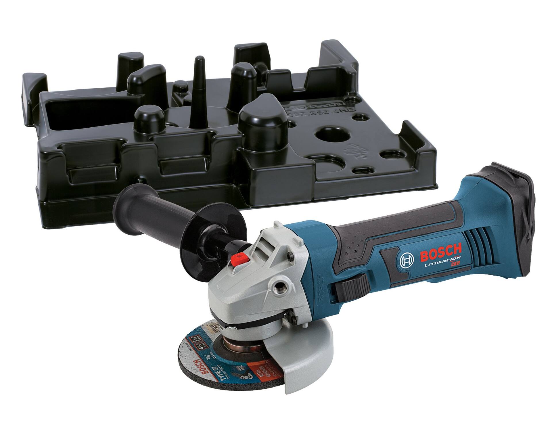 Bosch GWS18V 45 18V Lithium Ion Cordless Angle Grinder with Auxiliary Handle Tool Only 4 1 2 in