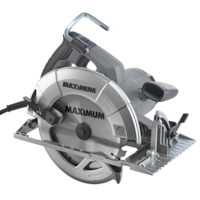 MAXIMUM 15A Circular Saw with E-Brake, Guide, Wrench & Carbide-Tipped Blade, 7-1/4-in Front_Angled_Right