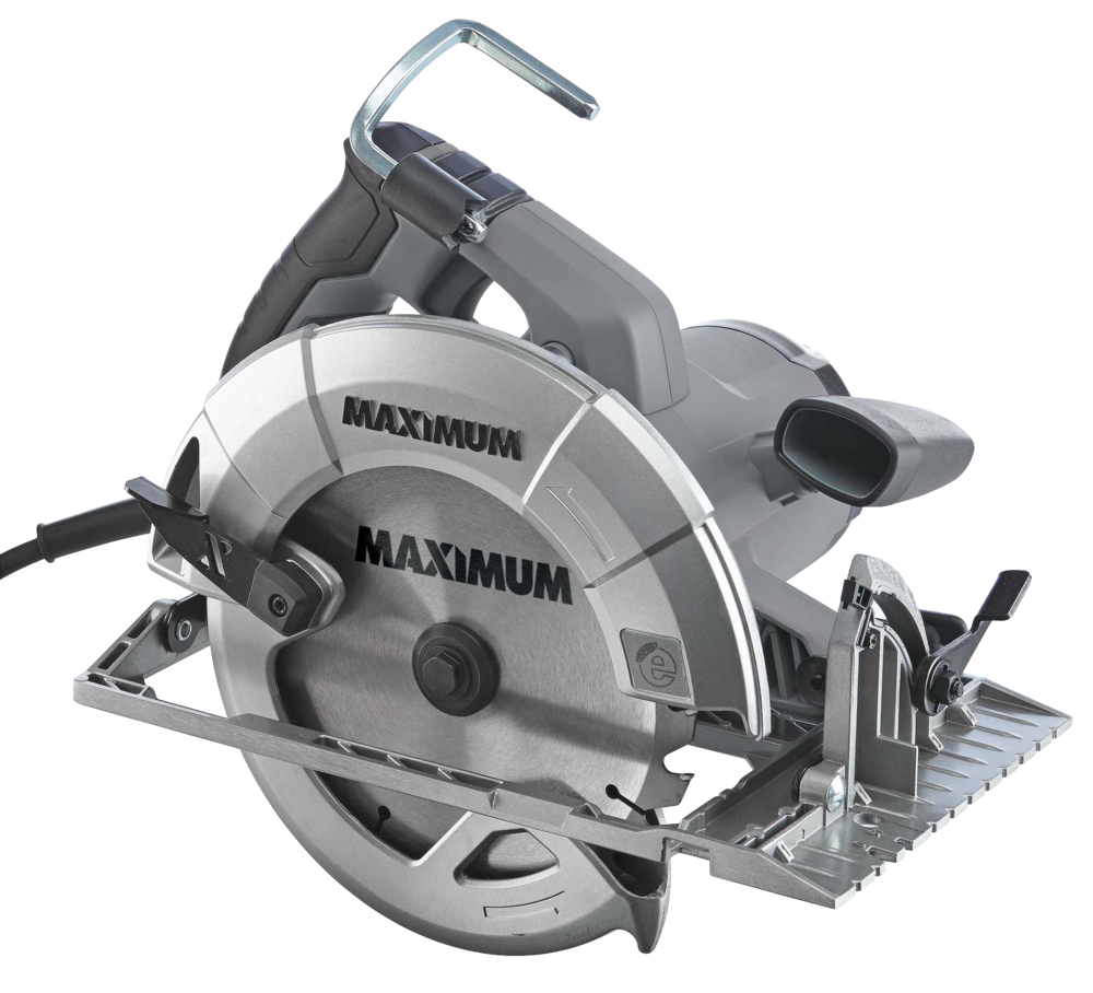 MAXIMUM 15A Circular Saw with EBrake, Guide, Wrench & CarbideTipped