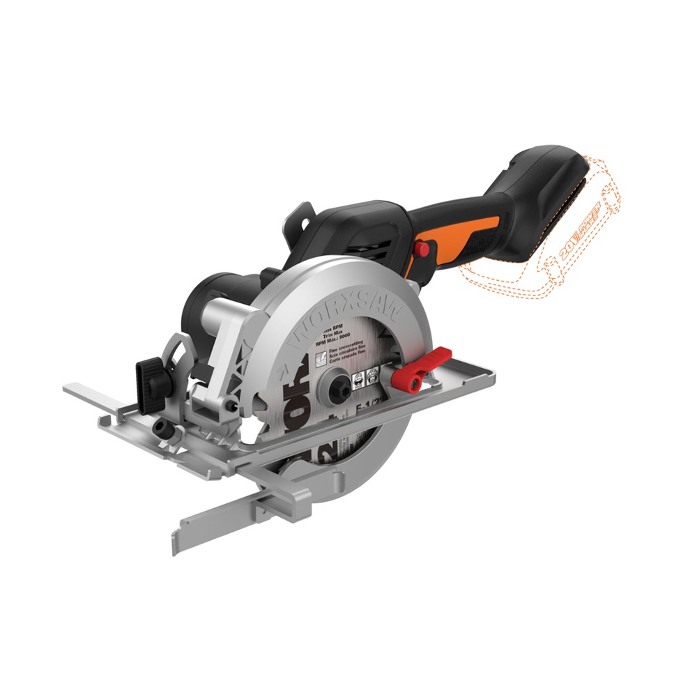 WORX WX531L.9 WORKXSAW Nitro 20V Power Share Cordless Compact Circular