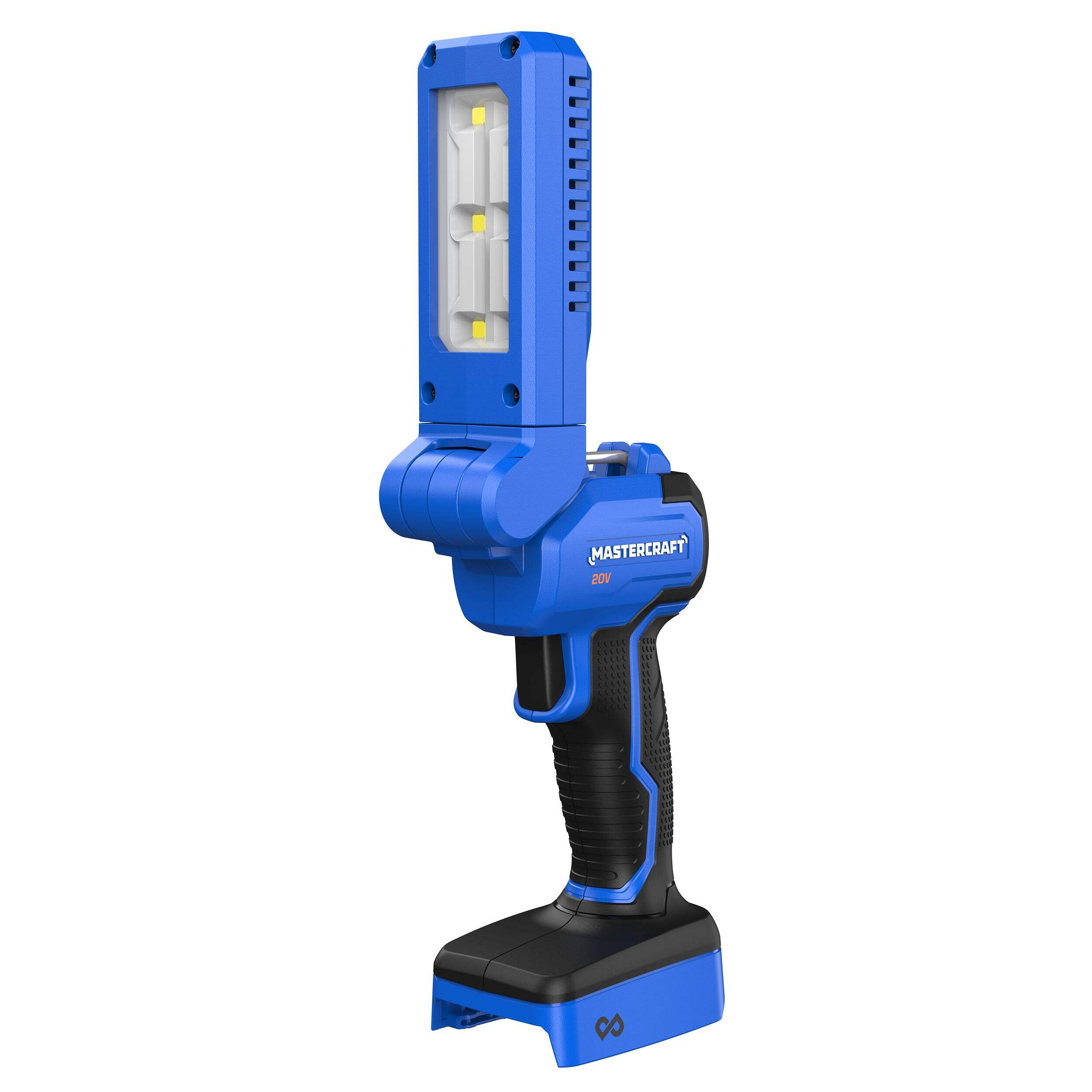 Lampe à DEL rotative Mastercraft, 20 V, compatible avec le système PWR POD Front_Three_Fourths_Angled_Left