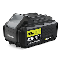 MAXIMUM 40V 4.0Ah/20V 8.0Ah Battery Front_Three_Fourths_Angled_Left