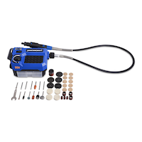 Mastercraft 20V Rotary Tool Station, PWR POD Compatible, 40-pc Front_Three_Fourths_Angled_Left