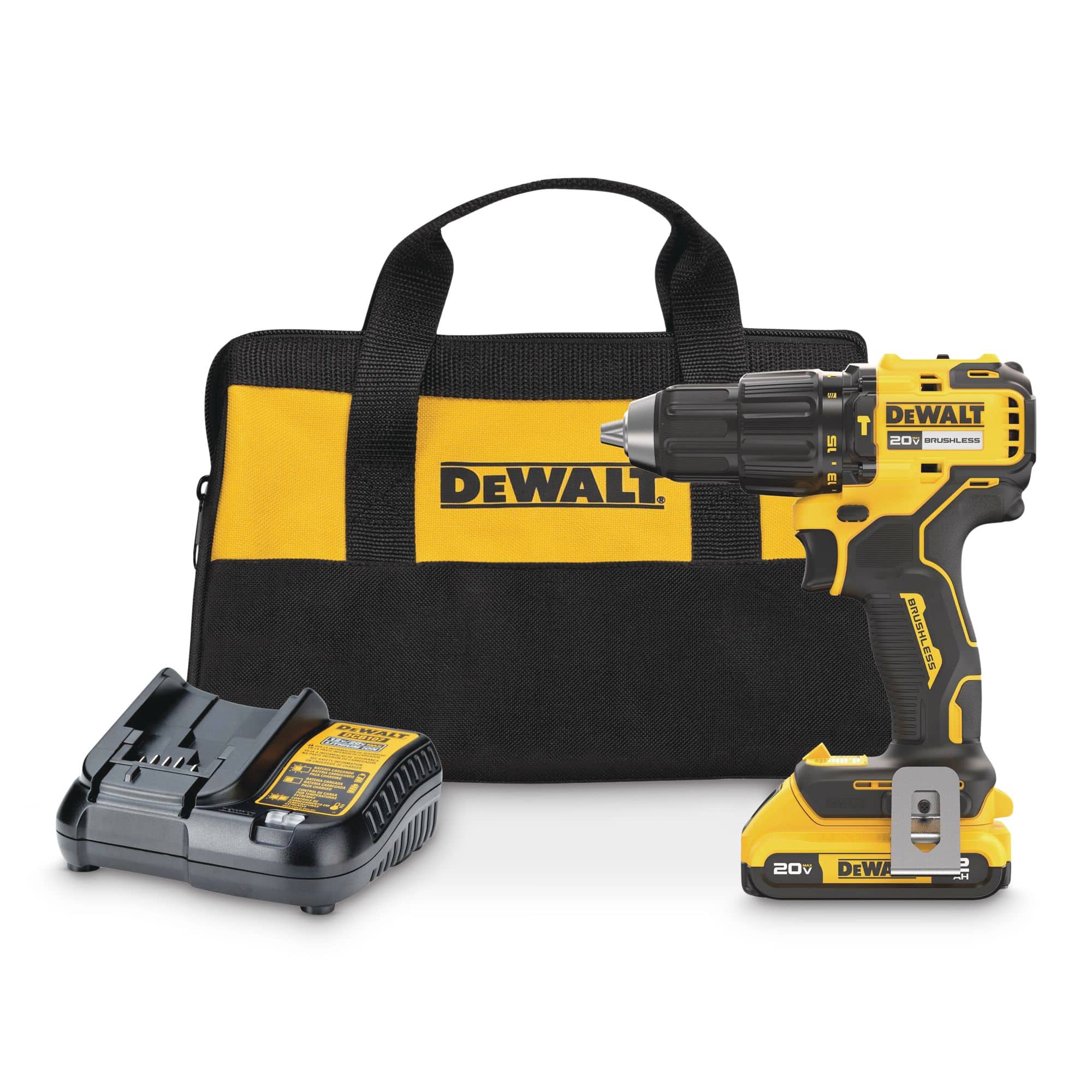 DEWALT DCD798D1 20V MAX Brushless Compact Cordless 1/2-in Hammer Drill Kit  Canadian Tire