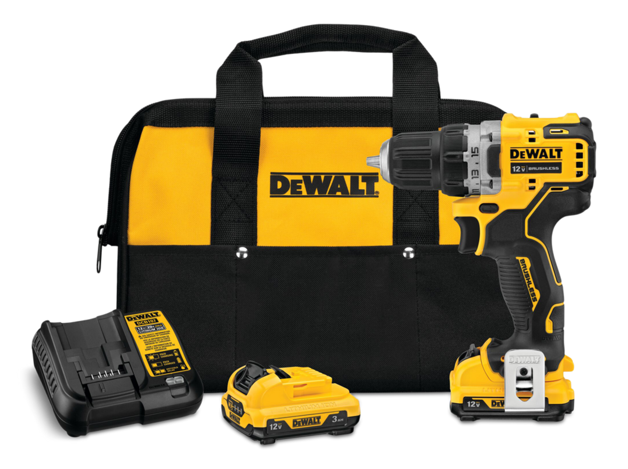 DEWALT DCD701F2 12V MAX XTREME Brushless Cordless Drill Driver Kit