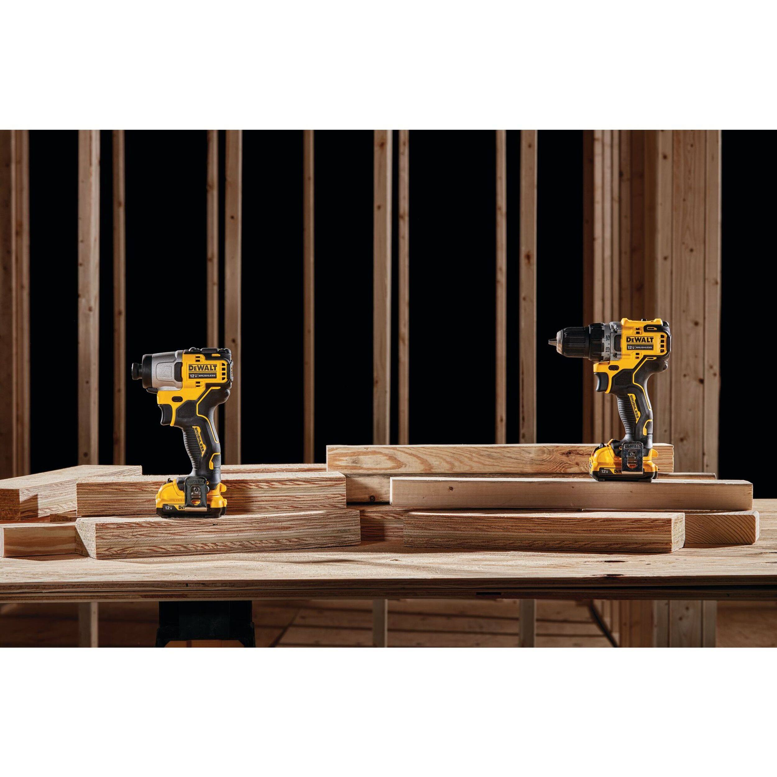 DEWALT DCK221F2 12V MAX XTREME Brushless Cordless Drill and Impact