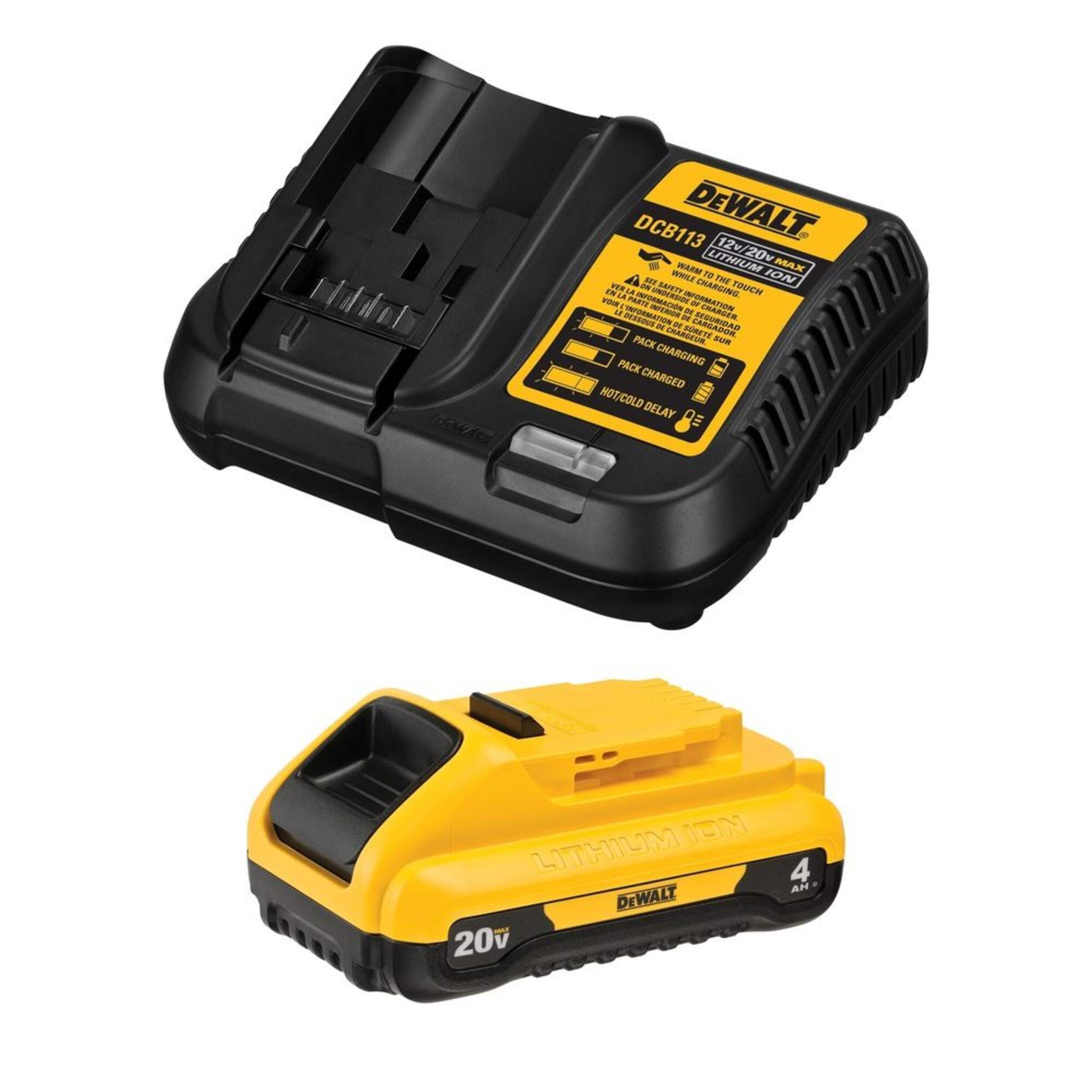 Trousse de batterie compacte DeWALT 20 V MAX, 4 Ah Composite_or_Mixed