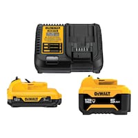 Trousse de démarrage avec chargeur et batteries au lithium-ion DEWALT DCB135C 12 V MAX 3 Ah et 5 Ah