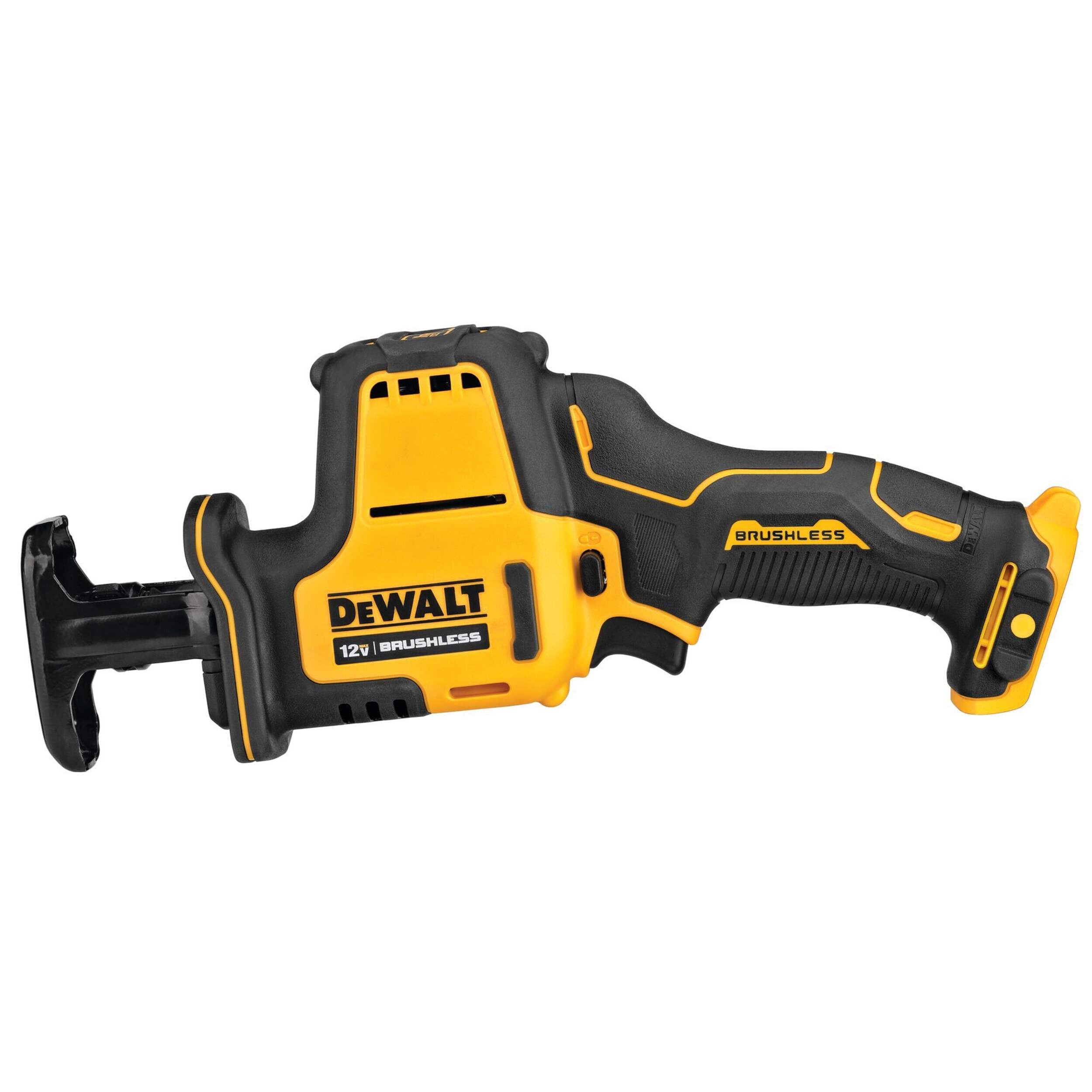 DEWALT DCS312B XTREME™ 12V MAX Cordless 1-Handed Reciprocating Saw with Variable Speed Trigger, Lithium-Ion, Tool Only Side_Left