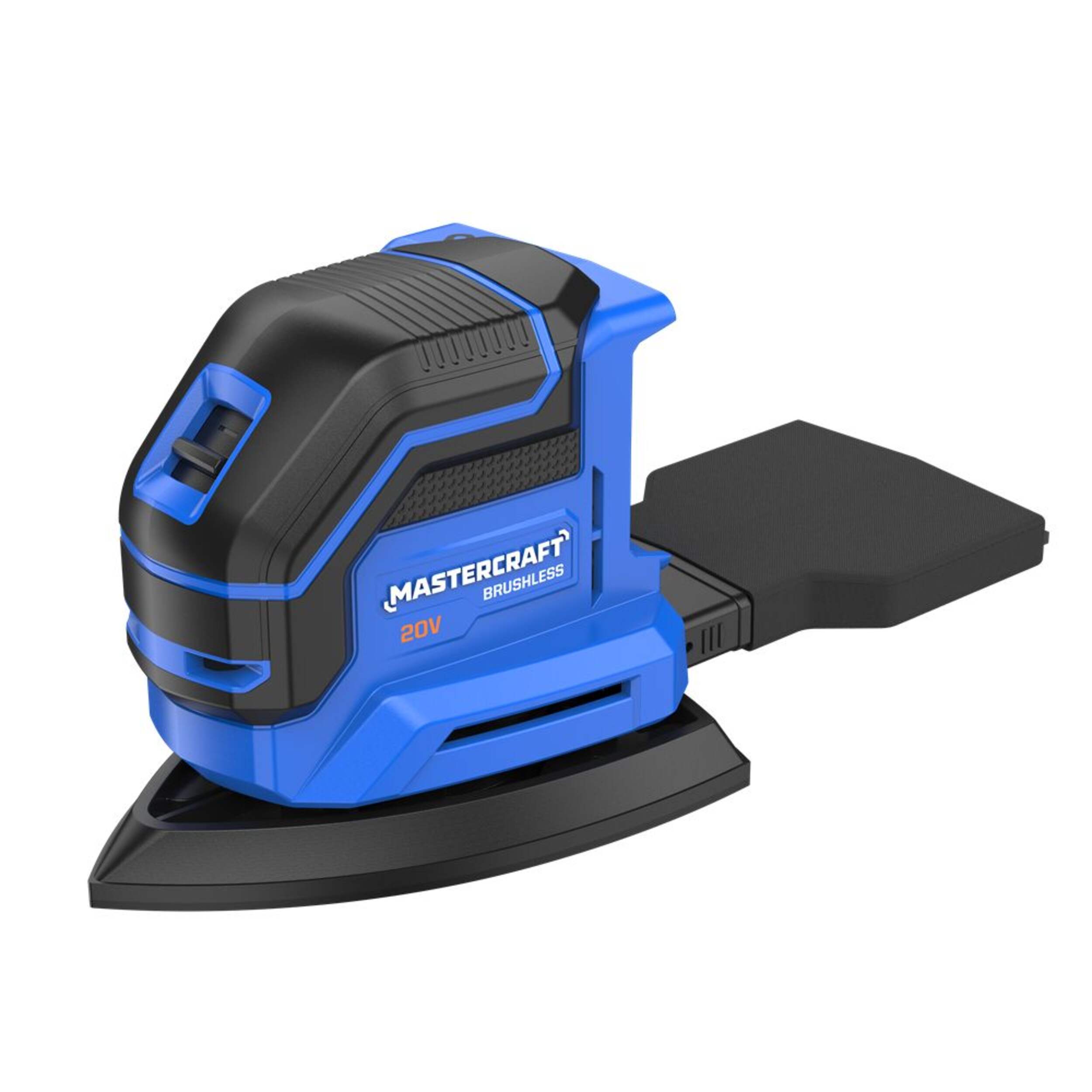 Ponceuse de détail Mastercraft sans balais, 20V, outil seul Front_Angled_Left