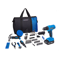 Mastercraft 20V 1-Speed Drill/Driver Kit with 83-pc Accessory Kit, 2.0 Ah PWR POD Battery & Charger, PWR POD Compatible Front_Angled_Right