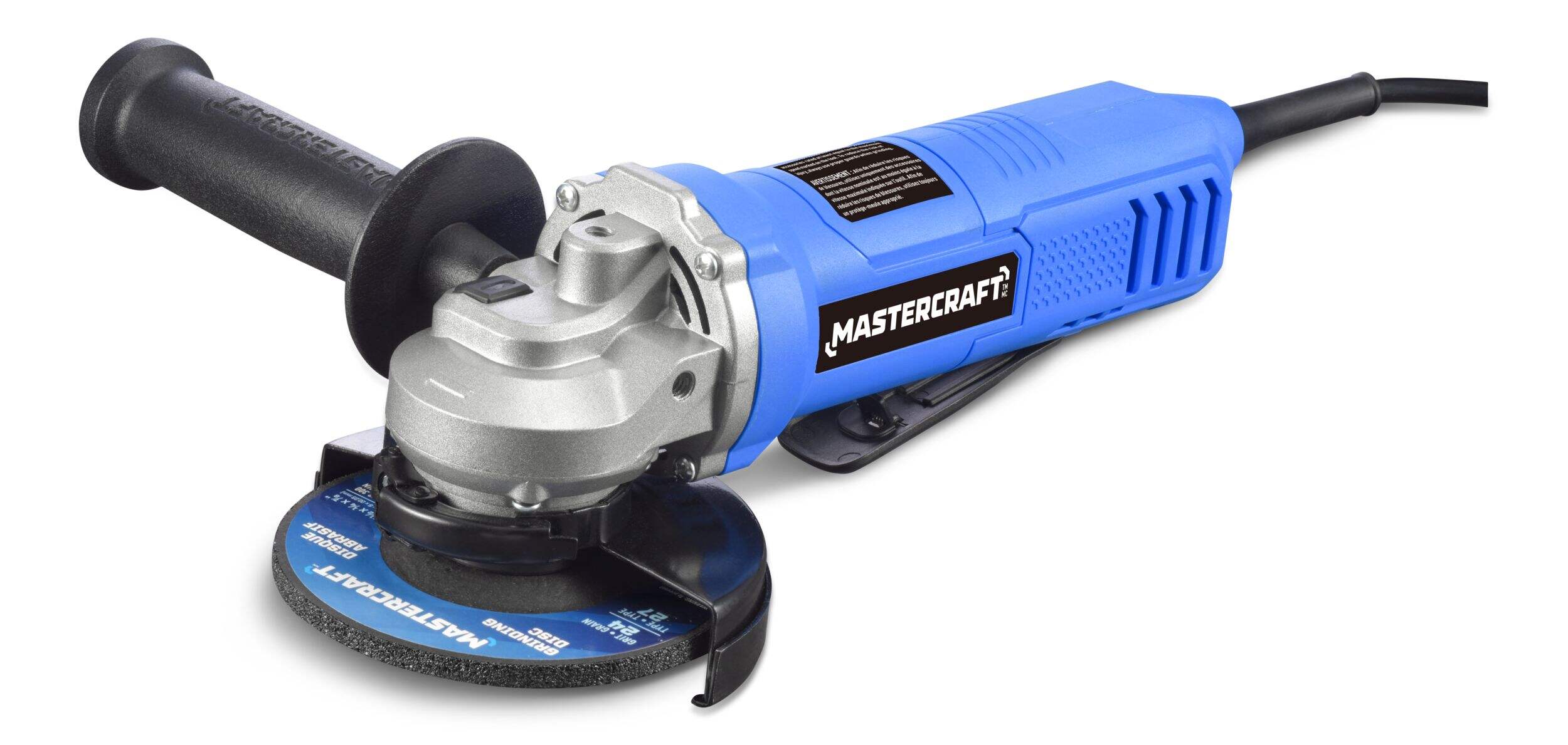Mastercraft 6A Angle Grinder, 4.5-in Front_Three_Fourths_Angled_Left