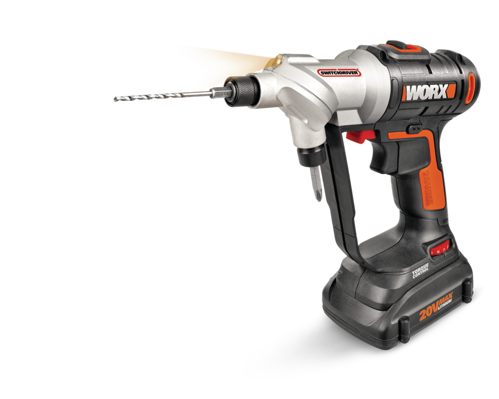 WORX WX176L 20V Max Power Share 2-in-1 Cordless Switchdriver/Drill With ...