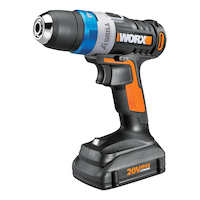 WORX Advanced Intelligence (Ai) 20V Max Li-Ion Cordless Drill, 3/8-in Front_Angled_Left