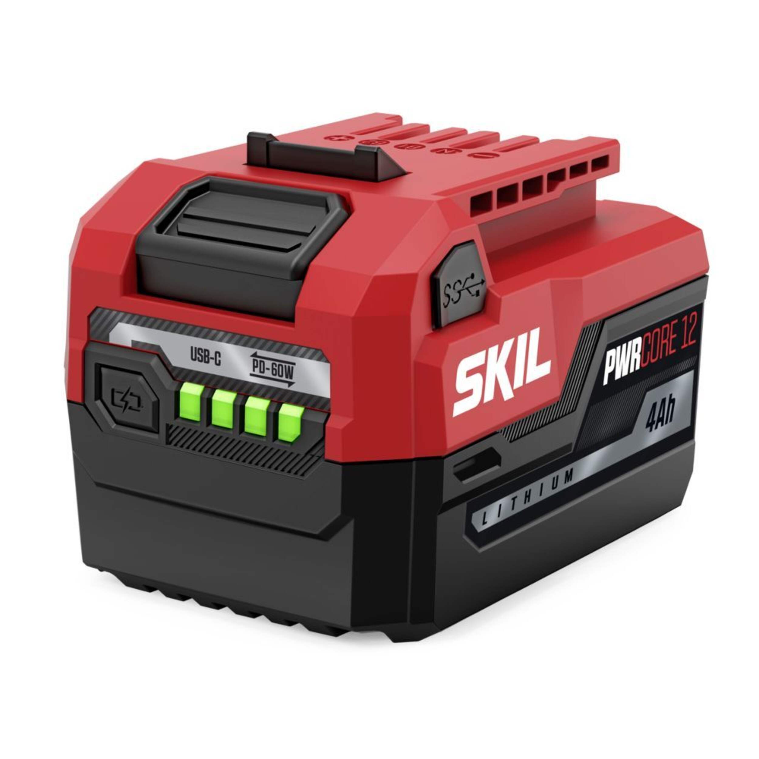 SKIL PWRCORE 12™ 12V 4.0Ah Battery Front_Angled_Left