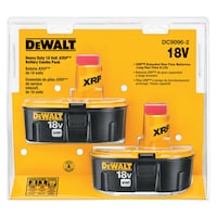 DEWALT 18V NiCad Batteries, 2-Pack