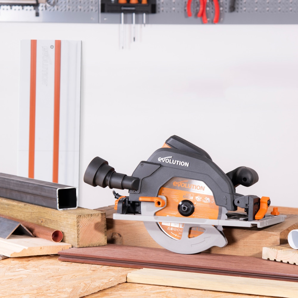 Evolution Power Tools R185CCSX 15A MultiMaterial Circular Track Saw