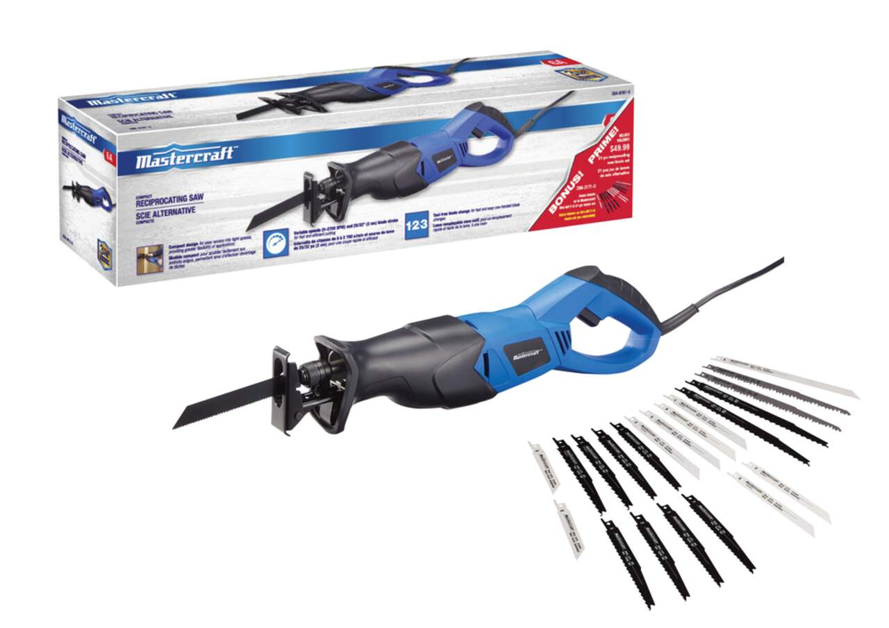 Mastercraft 6A Reciprocating Saw with Bonus Blades