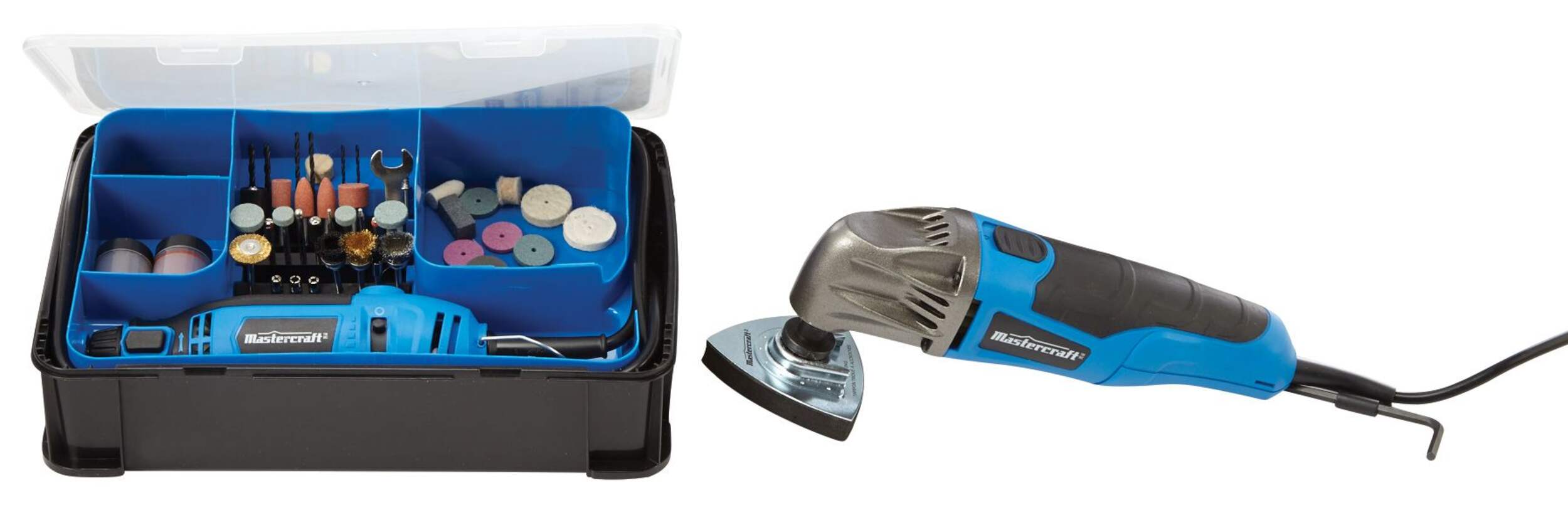 Mastercraft Rotary Tool Kit and 2A Multi-Tool Composite_or_Mixed