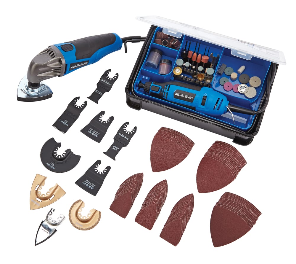 Mastercraft Rotary Tool Kit And A Multi Tool Canadian Tire